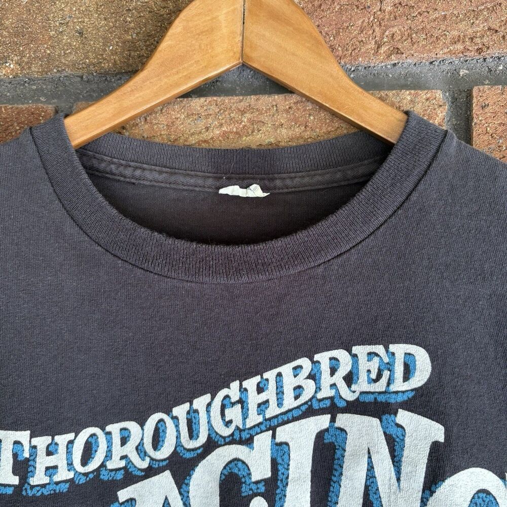 Vintage Grunge Graphic Casual Streetwear Tee Thoroughbred Racing Louisville Beer - Picture 3 of 6